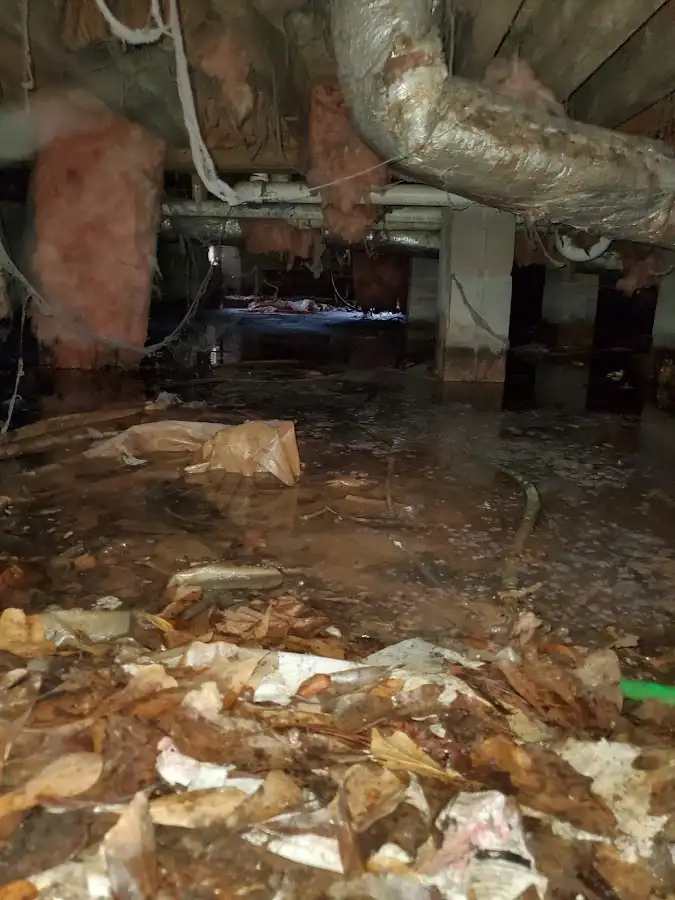 Crawl space flood assessment for Commercial Water Damage Restoration in Atlantic City